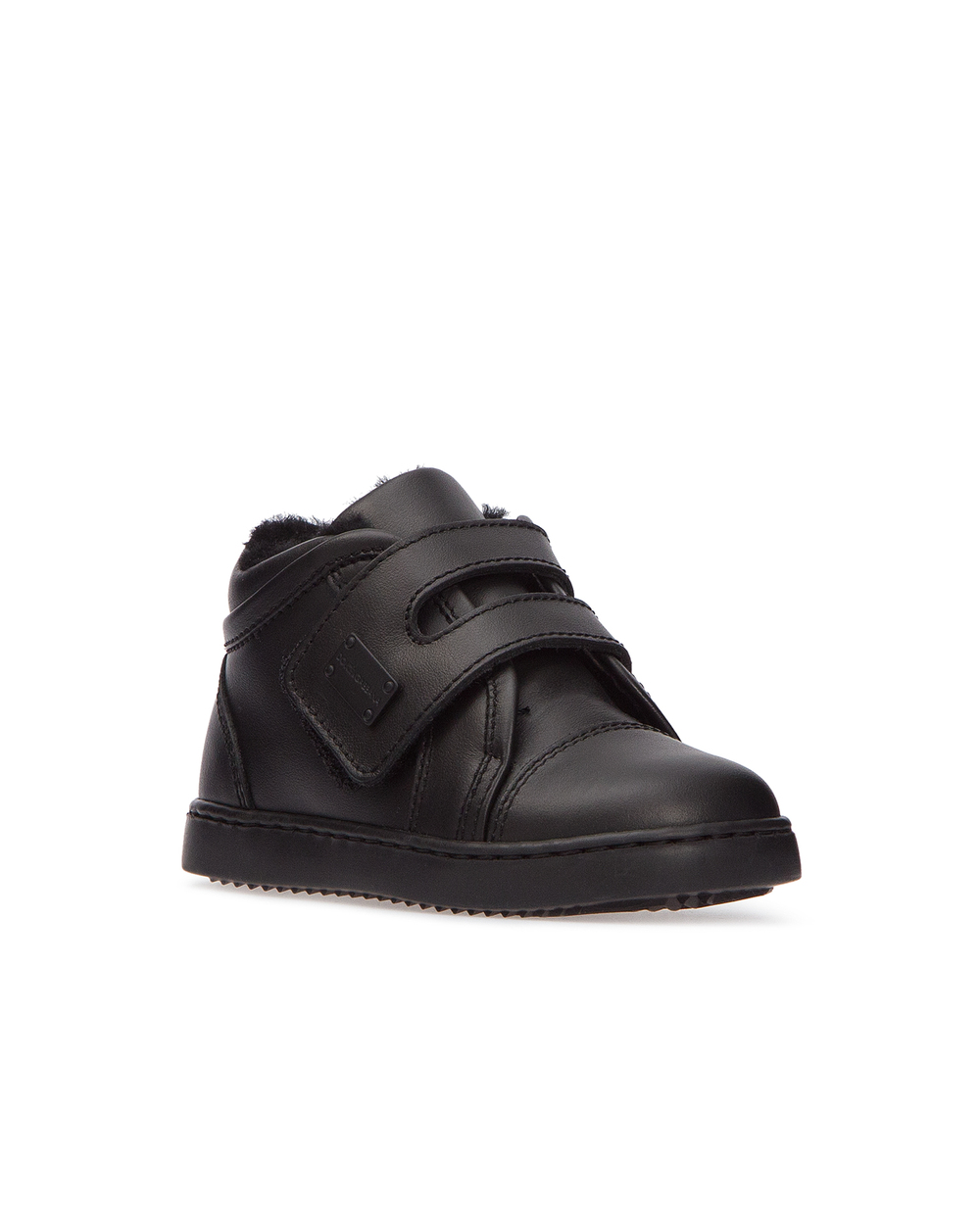 Дитячі шкіряні черевики Dolce&Gabbana Kids DN0091-A6379, чорний колір • Купити в інтернет-магазині Kameron