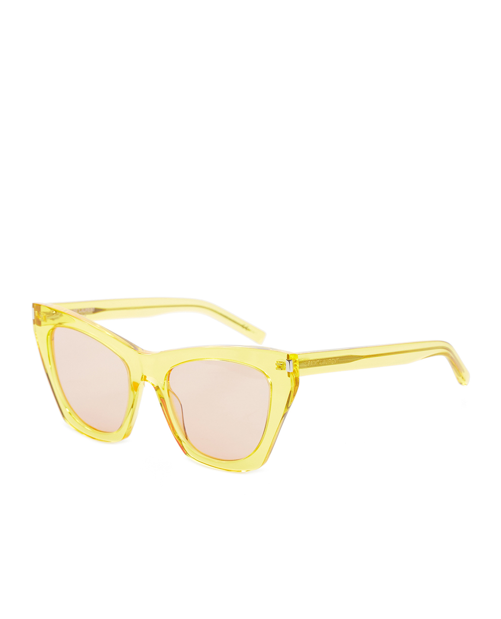 Солнцезащитные очки Saint Laurent 508654-Y9901, желтый цвет • Купить в интернет-магазине Kameron
