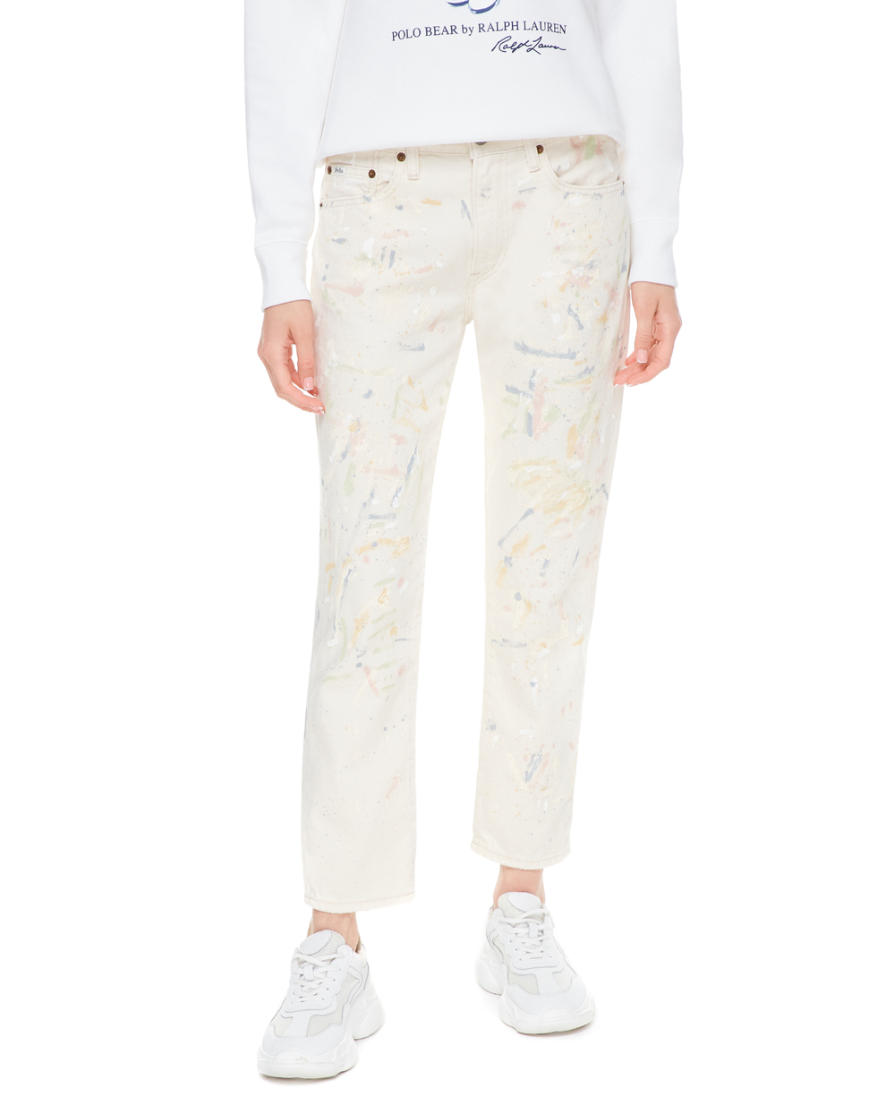 Джинси Polo Ralph Lauren 211834019001, білий колір • Купити в інтернет-магазині Kameron