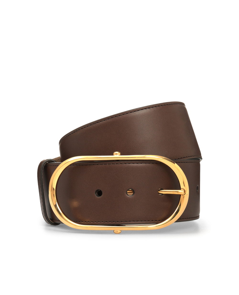 Шкіряний ремінь Dolce&Gabbana BE1401-AW962, коричневий колір • Купити в інтернет-магазині Kameron