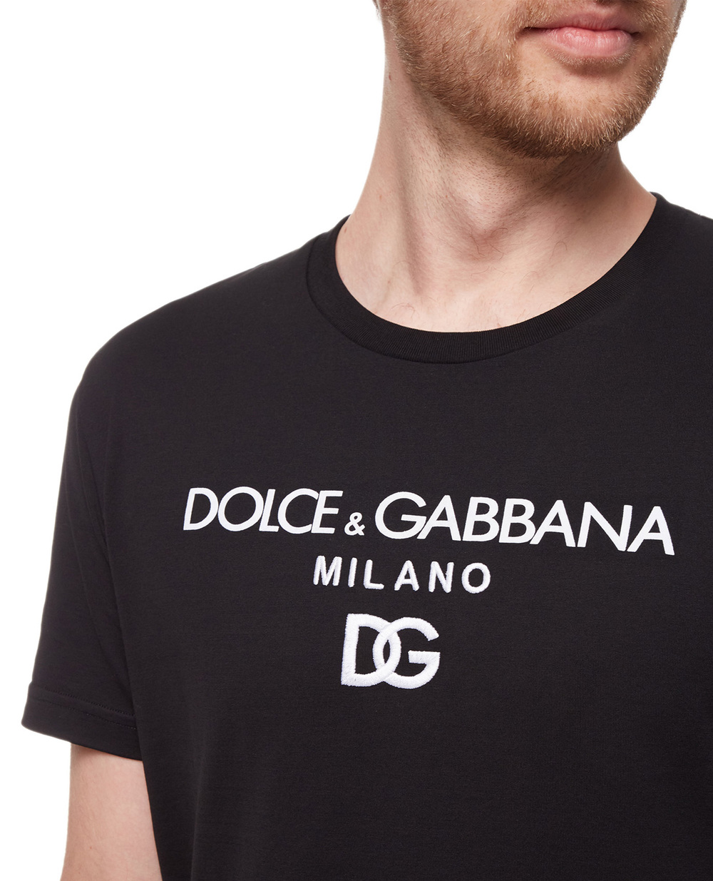 Футболка Dolce&Gabbana G8NC5Z-G7B9X, черный цвет • Купить в интернет-магазине Kameron