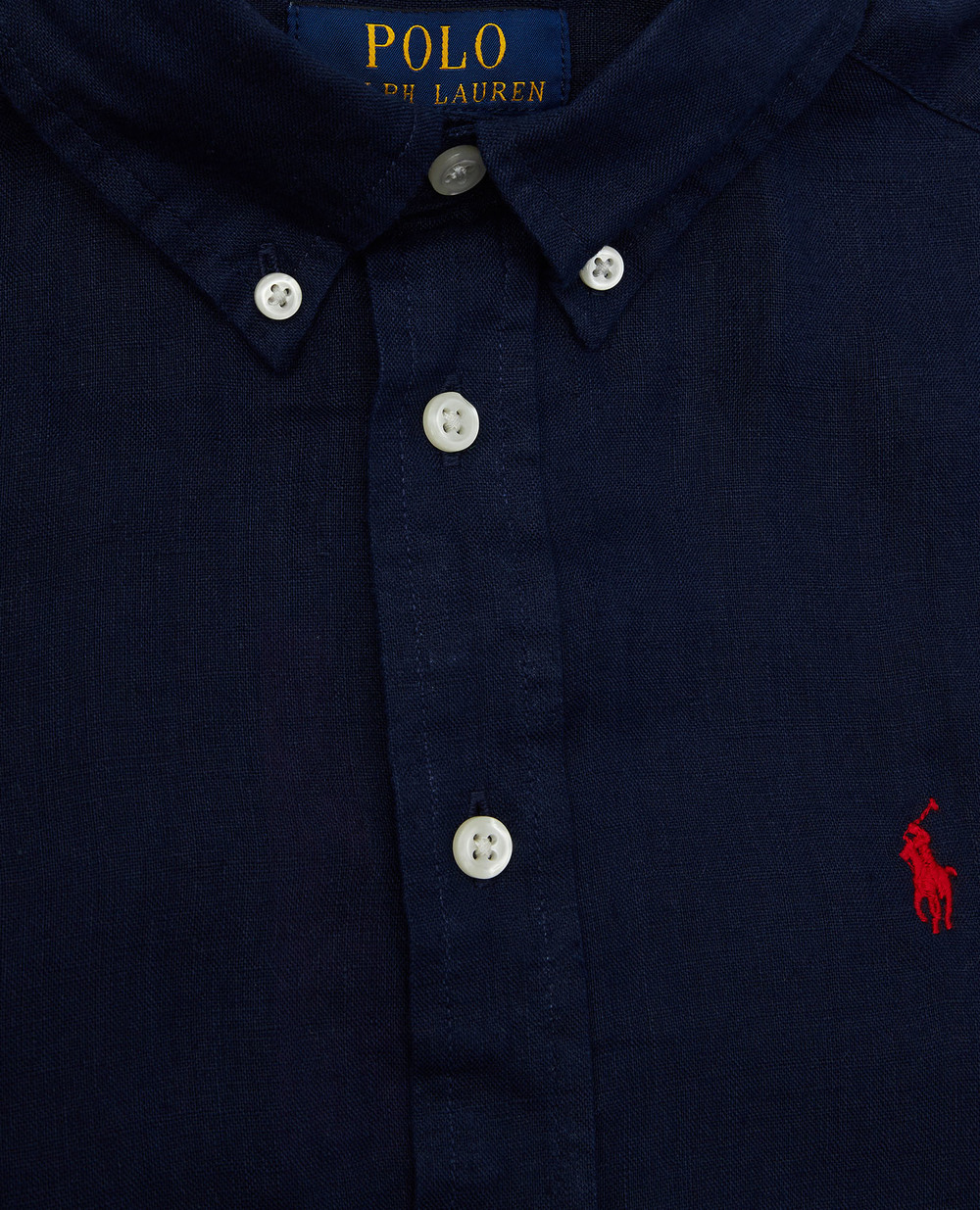 Детская льняная рубашка Polo Ralph Lauren Kids 323865270006, темно-синий цвет • Купить в интернет-магазине Kameron