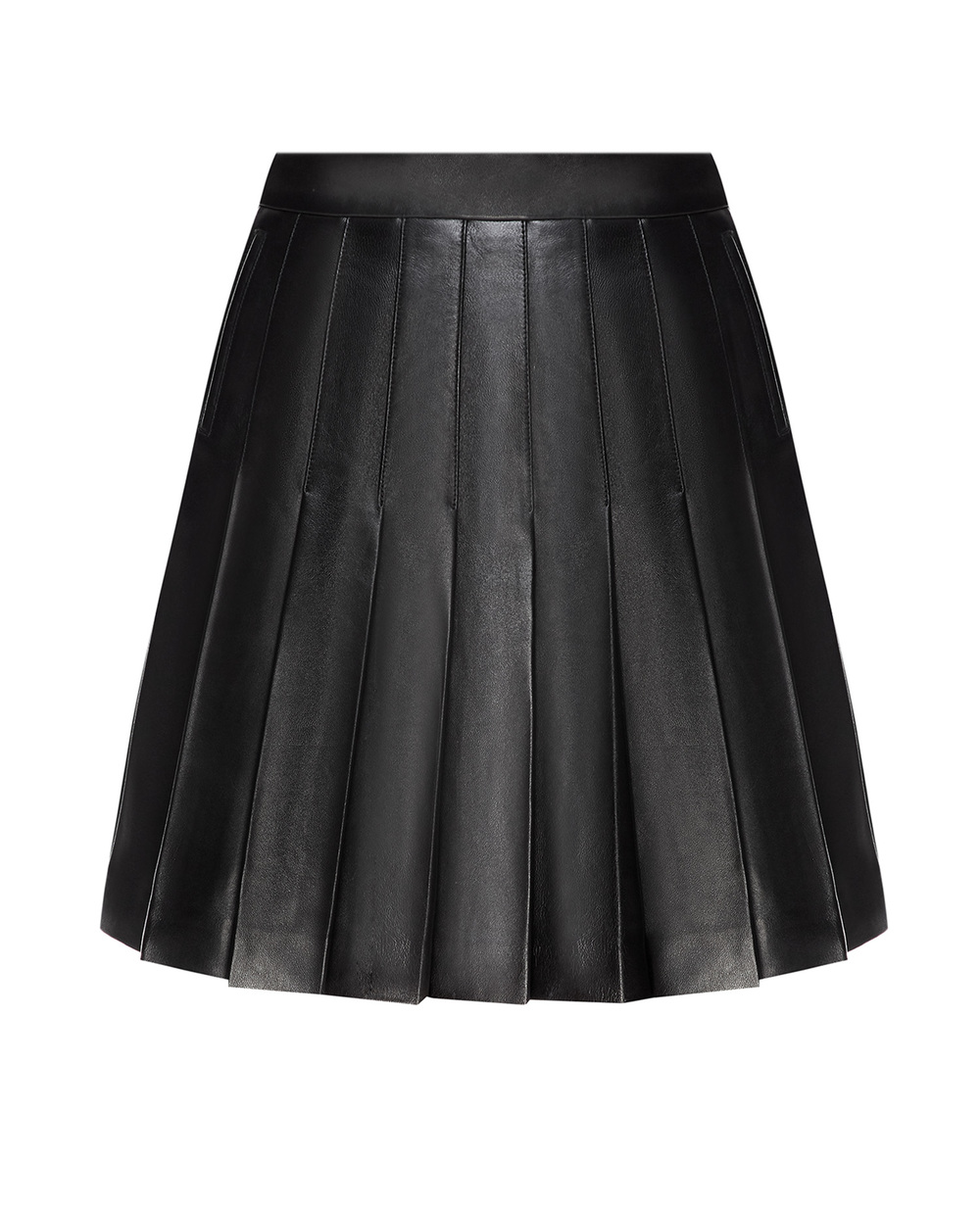 Кожаная юбка Balmain WF1LB250L158, черный цвет • Купить в интернет-магазине Kameron