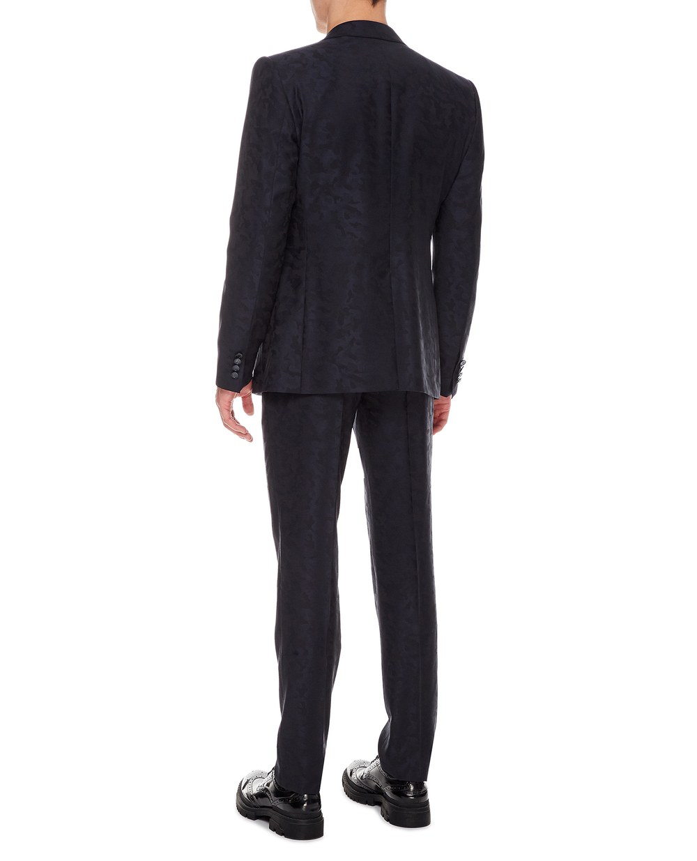 Шерстяной костюм (пиджак, жилет, брюки) Dolce&Gabbana GKEJMT-FJ2B4, черный цвет • Купить в интернет-магазине Kameron