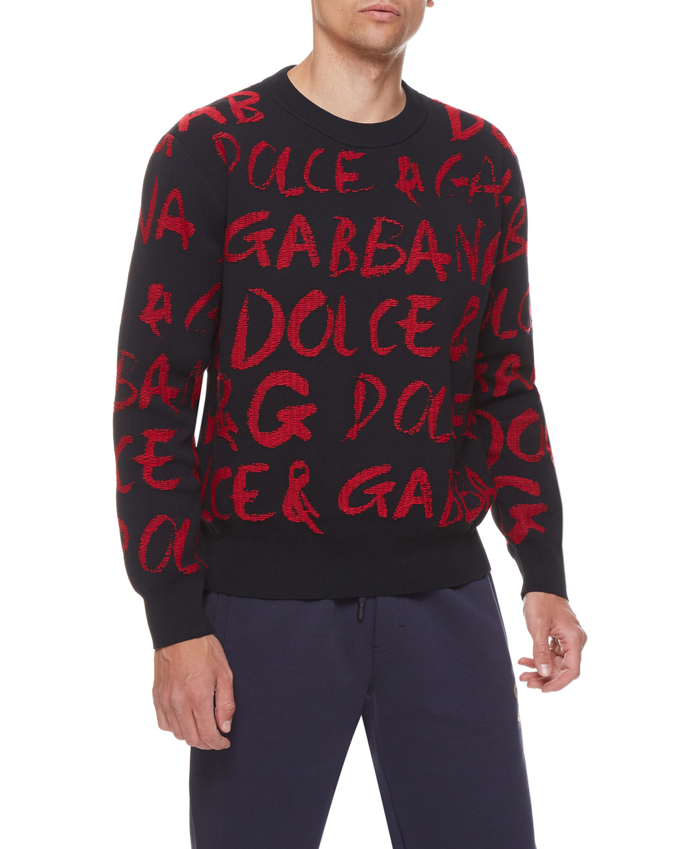 Джемпер Dolce&Gabbana GXI17T-JCMV1, чорний колір • Купити в інтернет-магазині Kameron