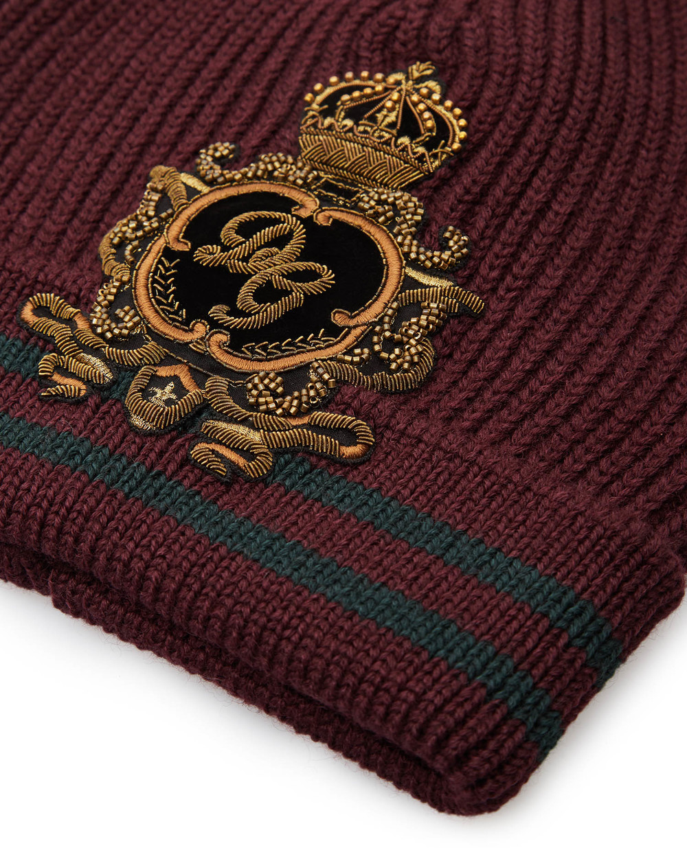 Вовняна шапка Dolce&Gabbana GX518Z-JBVF2, бордовий колір • Купити в інтернет-магазині Kameron
