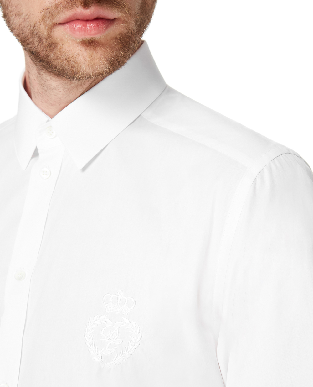 Рубашка Dolce&Gabbana G5EJ0Z-GEO13, белый цвет • Купить в интернет-магазине Kameron