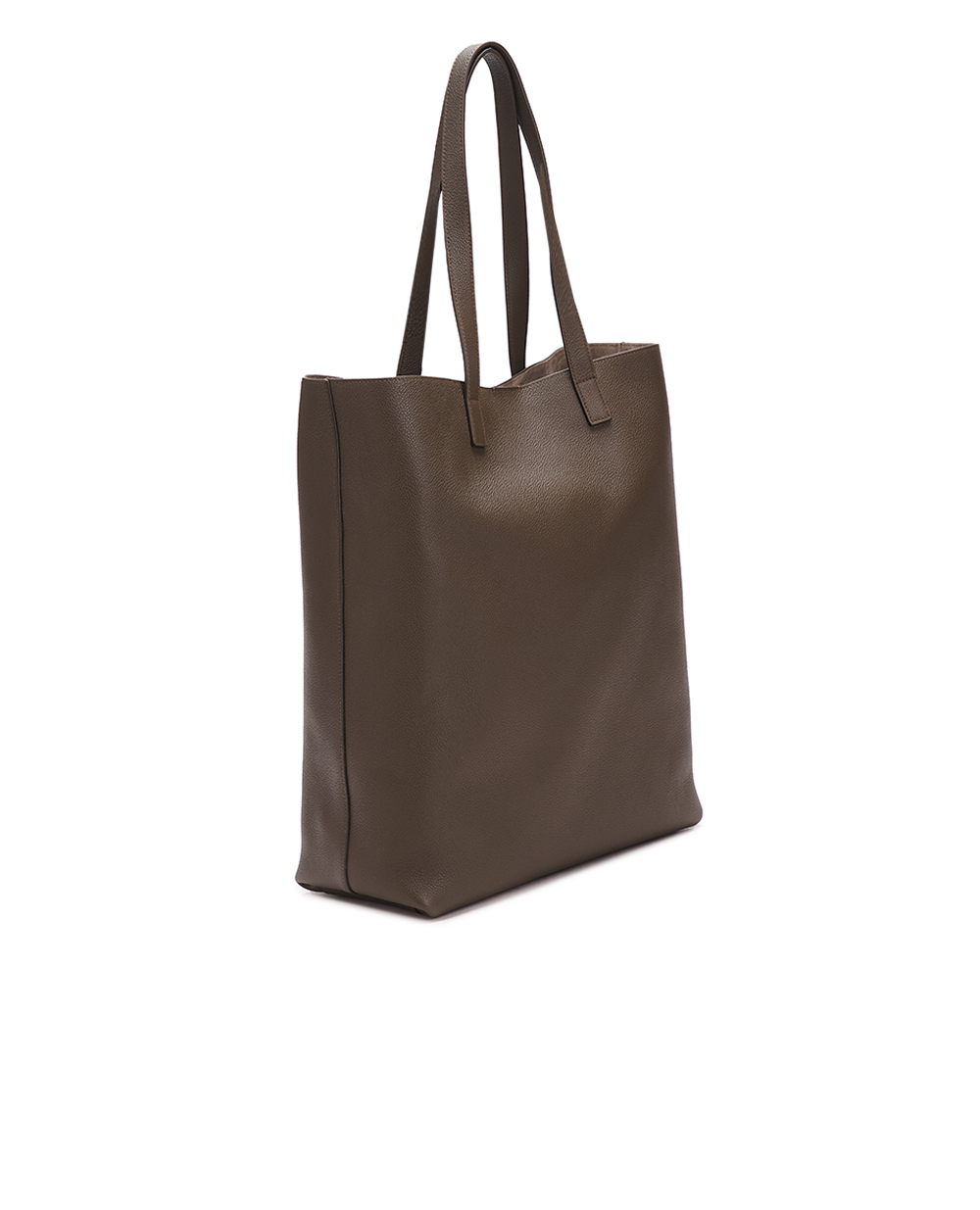 Кожаная сумка Shopping Bag Saint Laurent 676657-B680E, хаки цвет • Купить в интернет-магазине Kameron