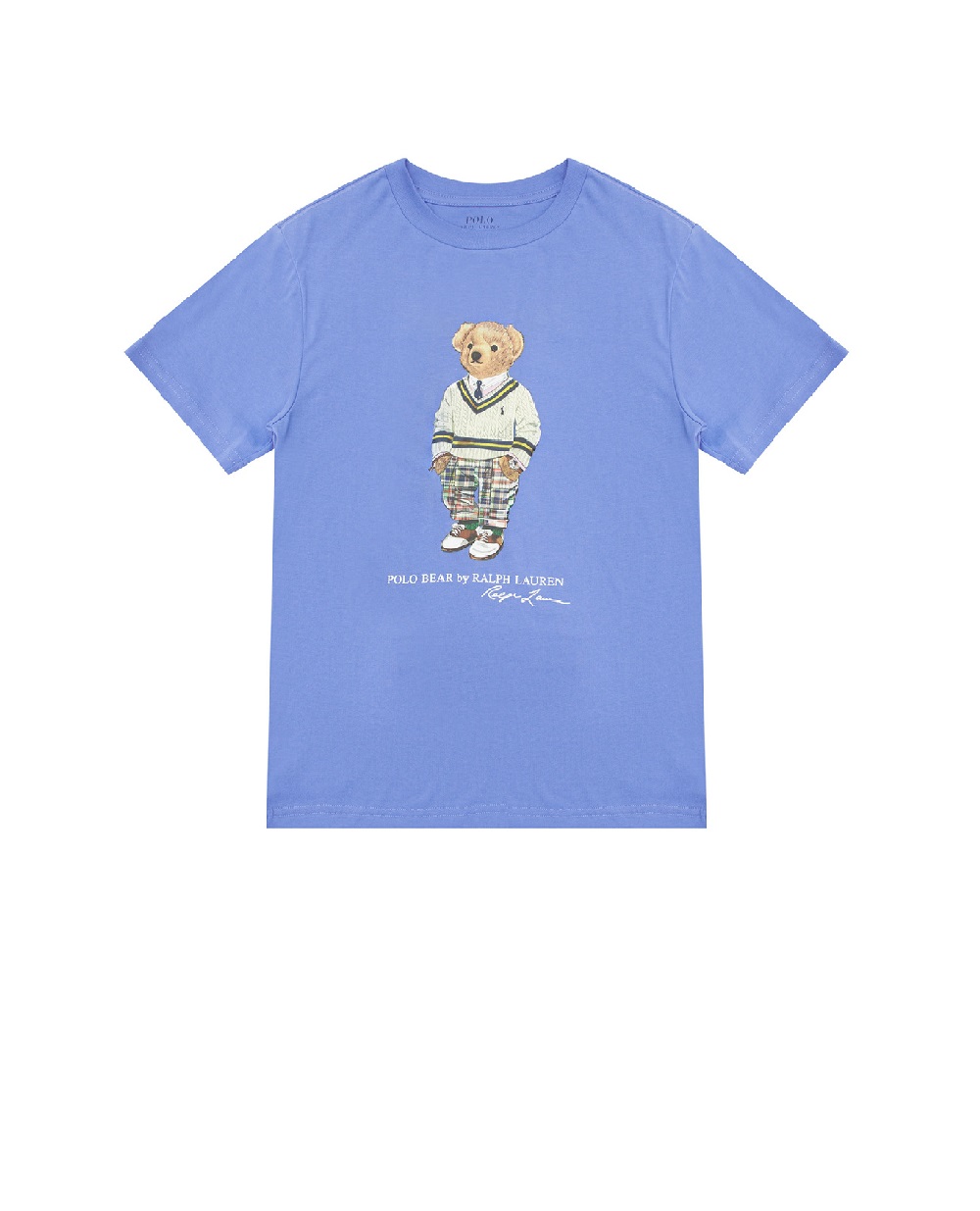 Детская футболка Polo Bear Polo Ralph Lauren Kids 322853828015, голубой цвет • Купить в интернет-магазине Kameron