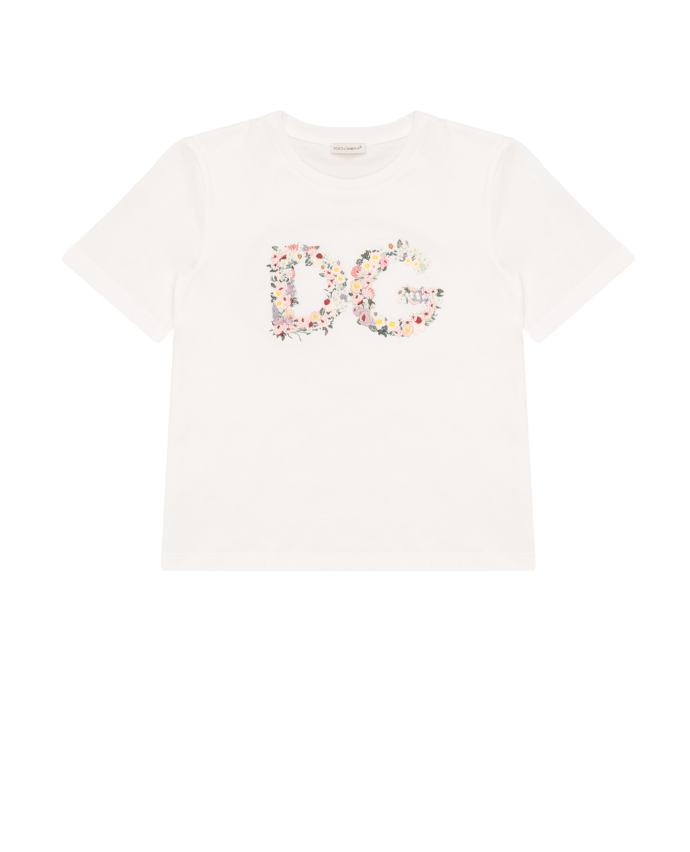 Футболка Dolce&Gabbana Kids L5JTCG-G7XMO-S, белый цвет • Купить в интернет-магазине Kameron