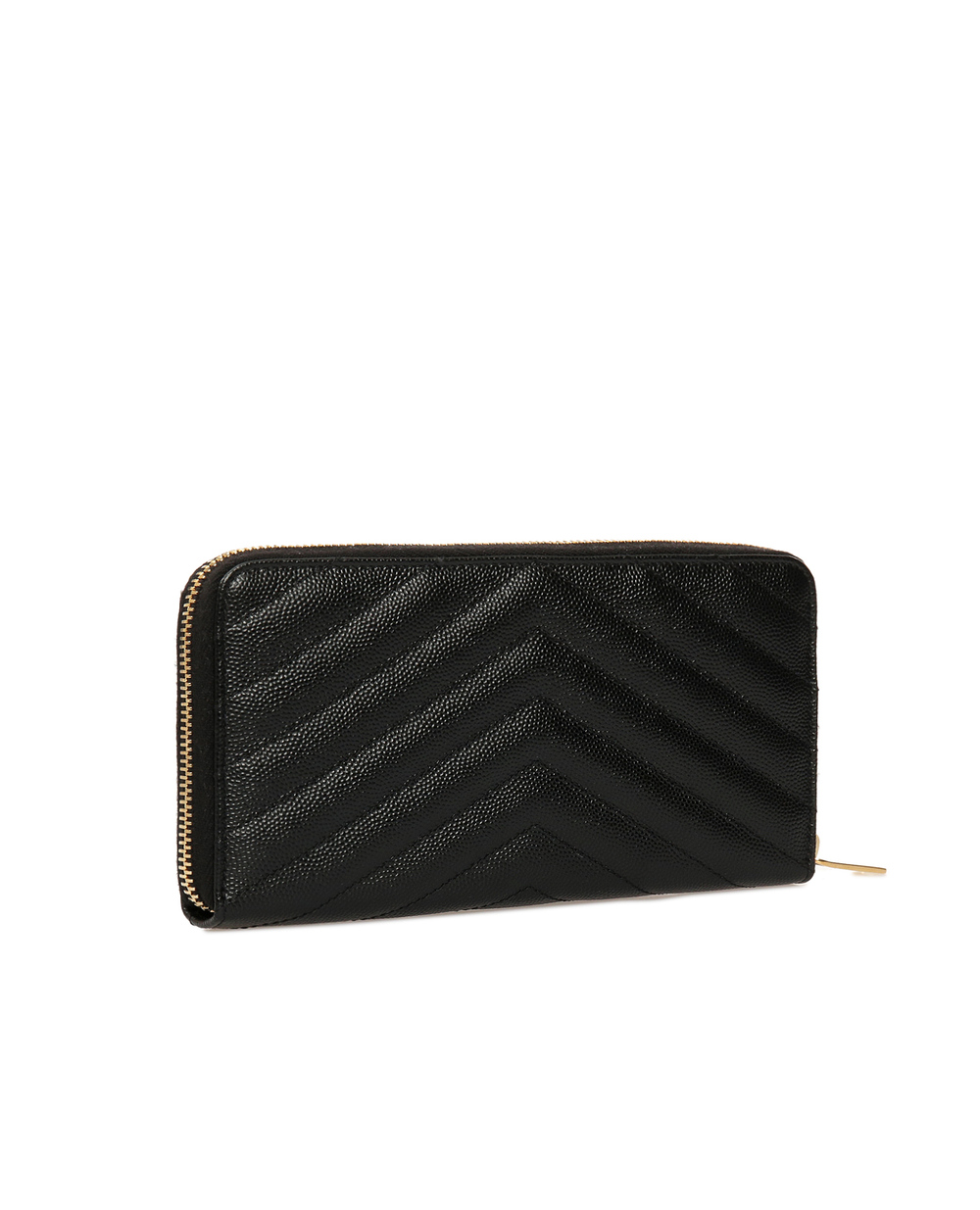 Кожаный кошелек Saint Laurent 358094-BOW01, черный цвет • Купить в интернет-магазине Kameron