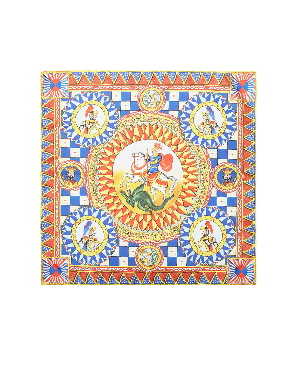 Шелковый платок Dolce&Gabbana FN087R-FI1T4, разноцветный цвет • Купить в интернет-магазине Kameron