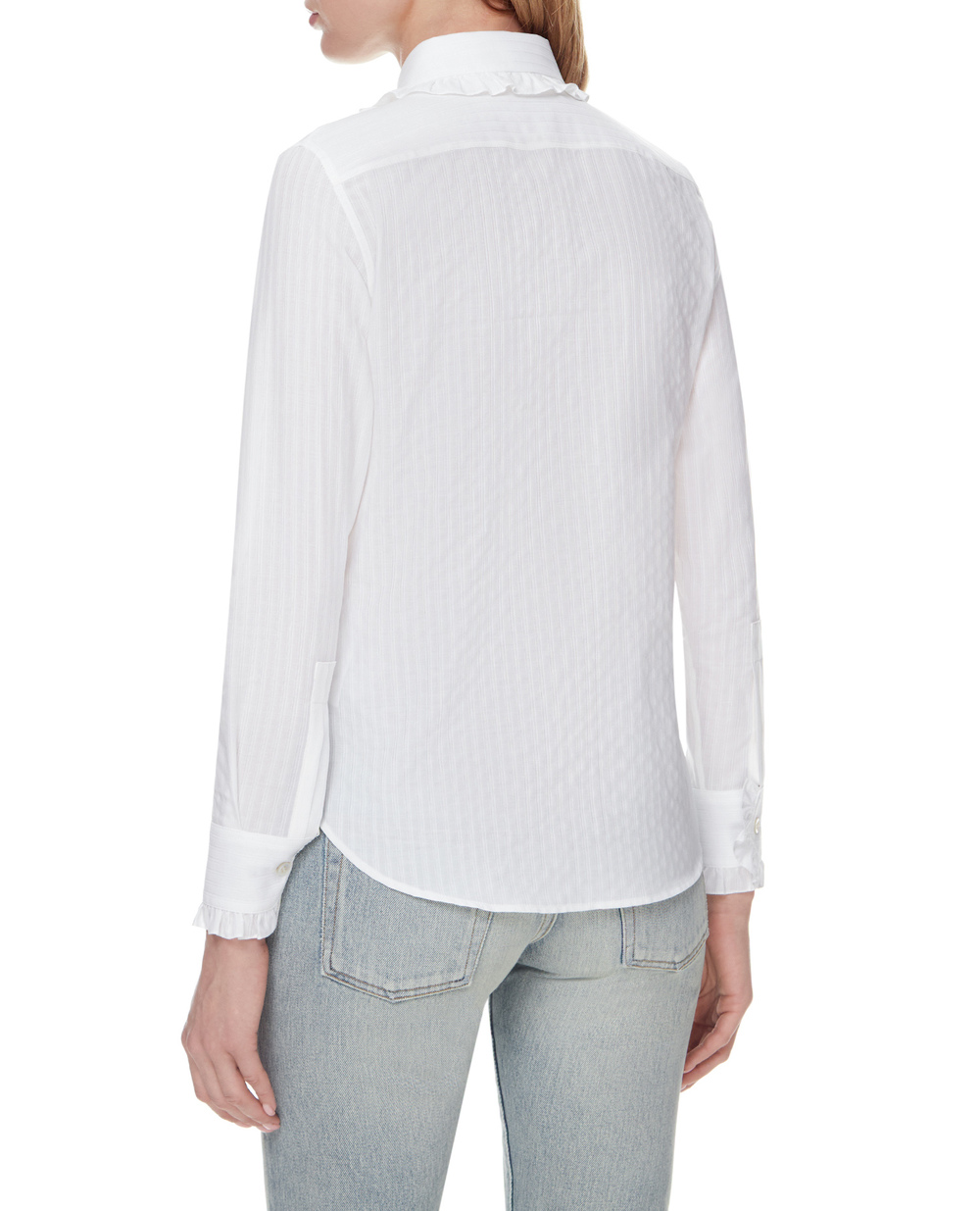 Блуза Saint Laurent 656972-Y3D31, белый цвет • Купить в интернет-магазине Kameron