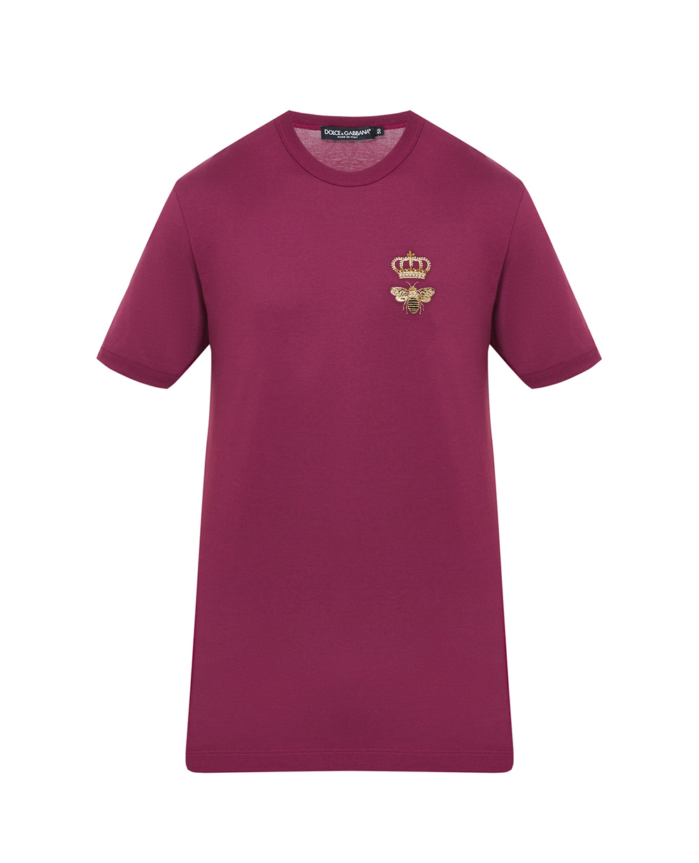 Футболка Dolce&Gabbana G8PV1Z-G7WUQ, бордовий колір • Купити в інтернет-магазині Kameron