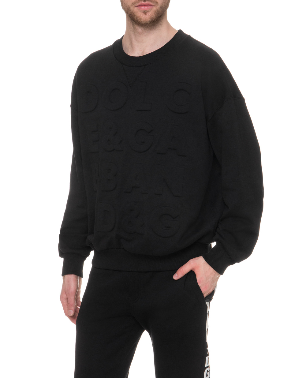 Світшот Millennials Star Dolce&Gabbana G9QI2T-G7TOO, чорний колір • Купити в інтернет-магазині Kameron
