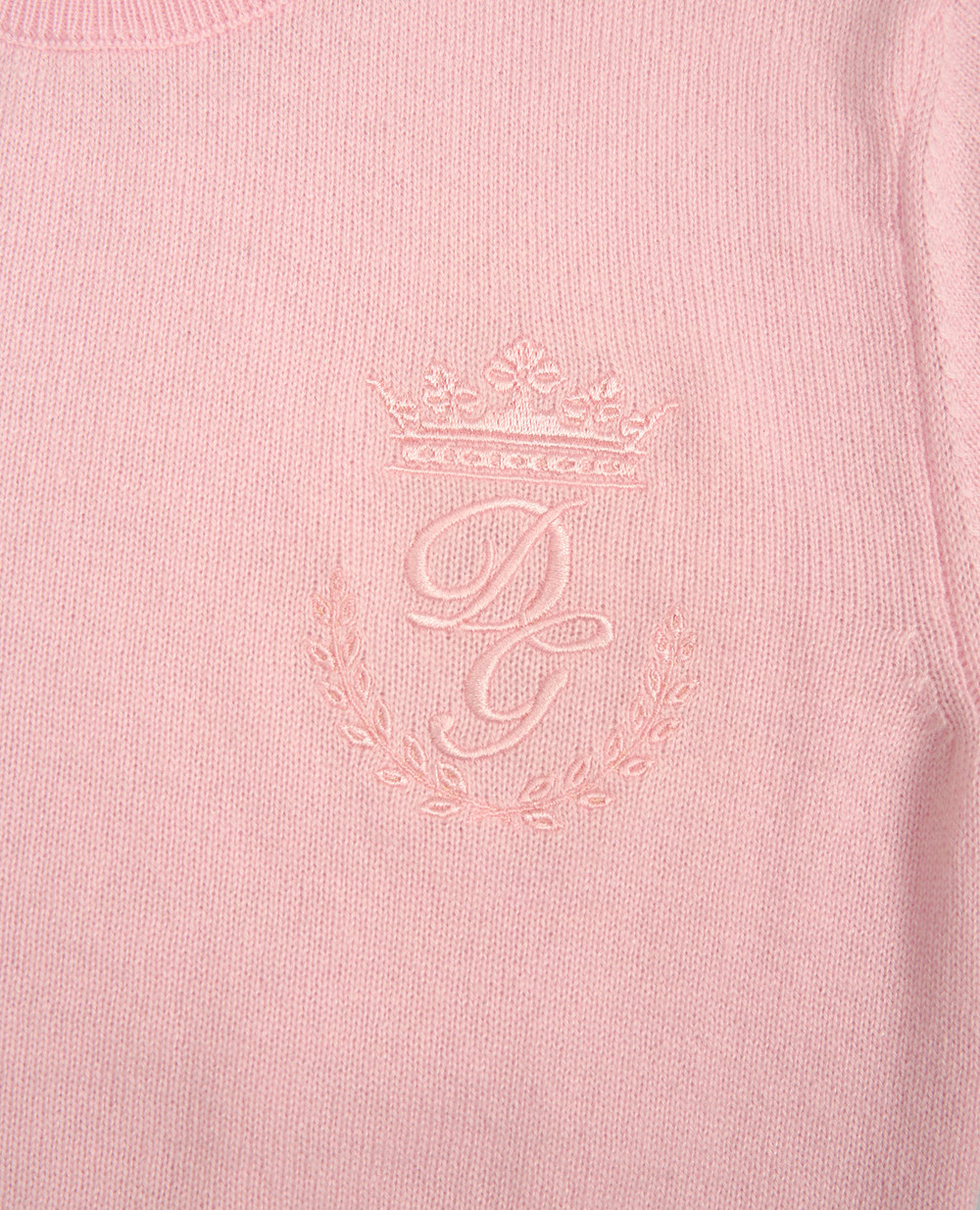 Детский кашемировый джемпер Dolce&Gabbana Kids L4KW22-JAW00-S, розовый цвет • Купить в интернет-магазине Kameron