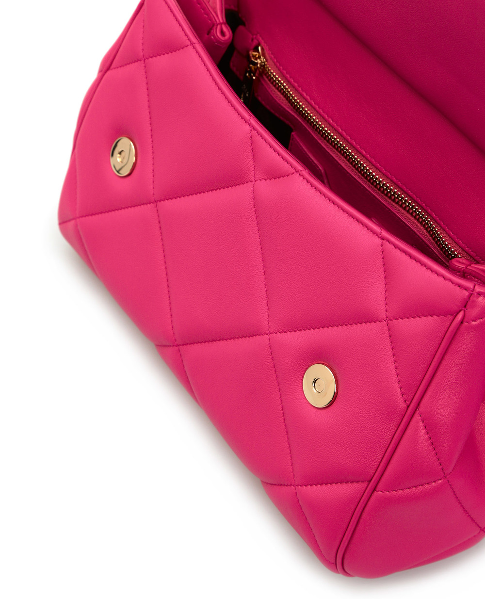 Кожаная сумка Sicily Dolce&Gabbana BB6002-AW591, розовый цвет • Купить в интернет-магазине Kameron