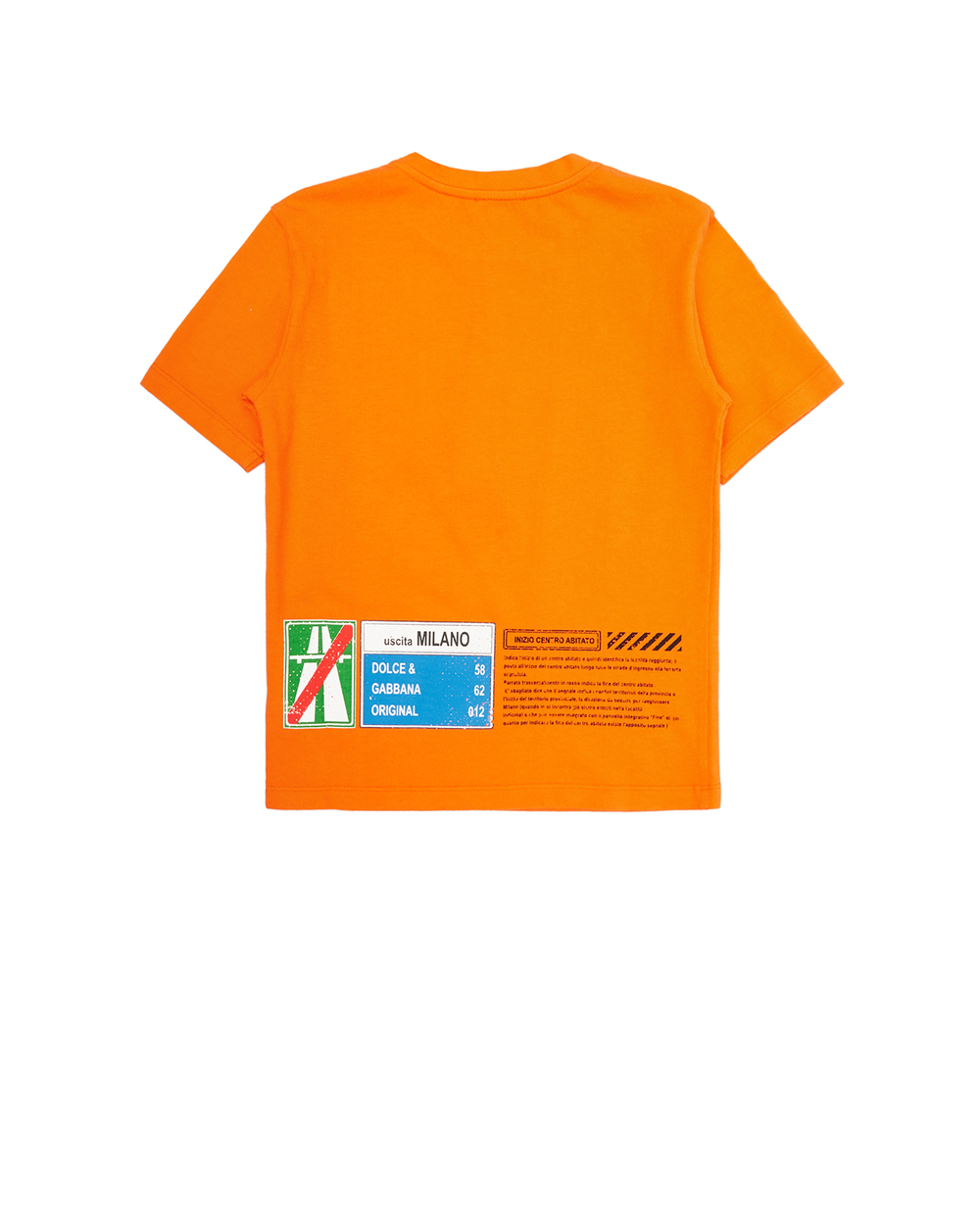 Футболка Dolce&Gabbana Kids L4JTDM-G7A7W-S, помаранчевий колір • Купити в інтернет-магазині Kameron