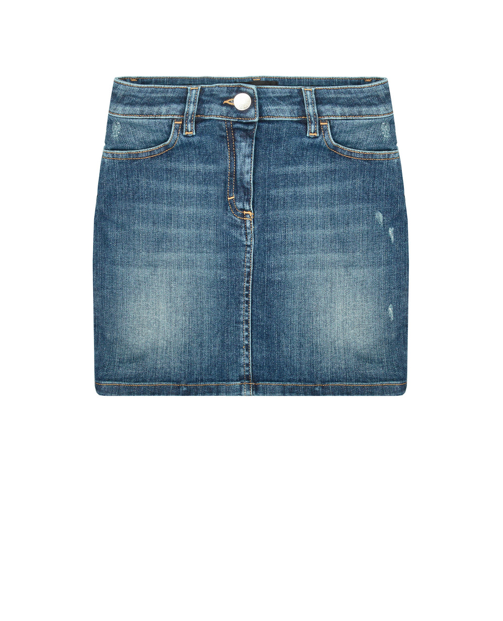 Детская джинсовая юбка Dolce&Gabbana Kids L53I42-LD954-S, синий цвет • Купить в интернет-магазине Kameron