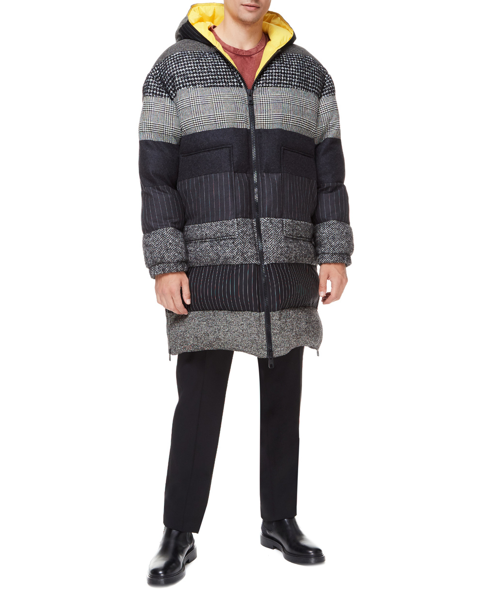 Вовняна куртка Dolce&Gabbana G9WK0T-GEW04, сірий колір • Купити в інтернет-магазині Kameron