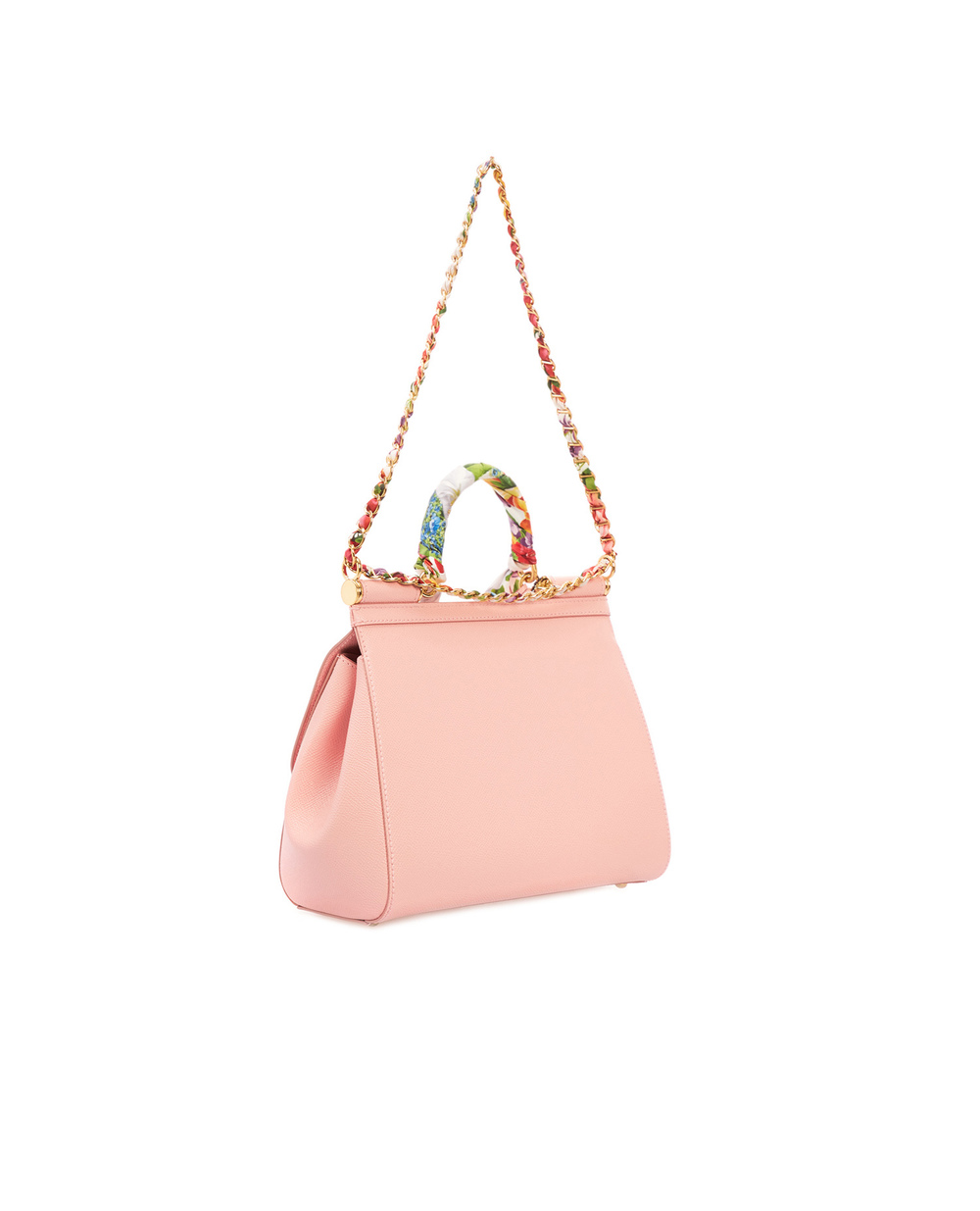 Шкіряна сумка Sicily Dolce&Gabbana BB6002-AY153, рожевий колір • Купити в інтернет-магазині Kameron