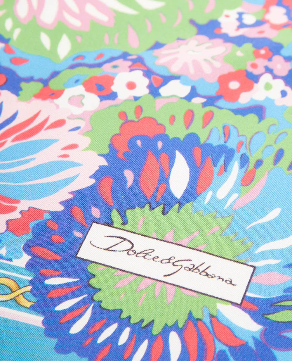 Шелковый платок Dolce&Gabbana FN093R-GDAHG, разноцветный цвет • Купить в интернет-магазине Kameron
