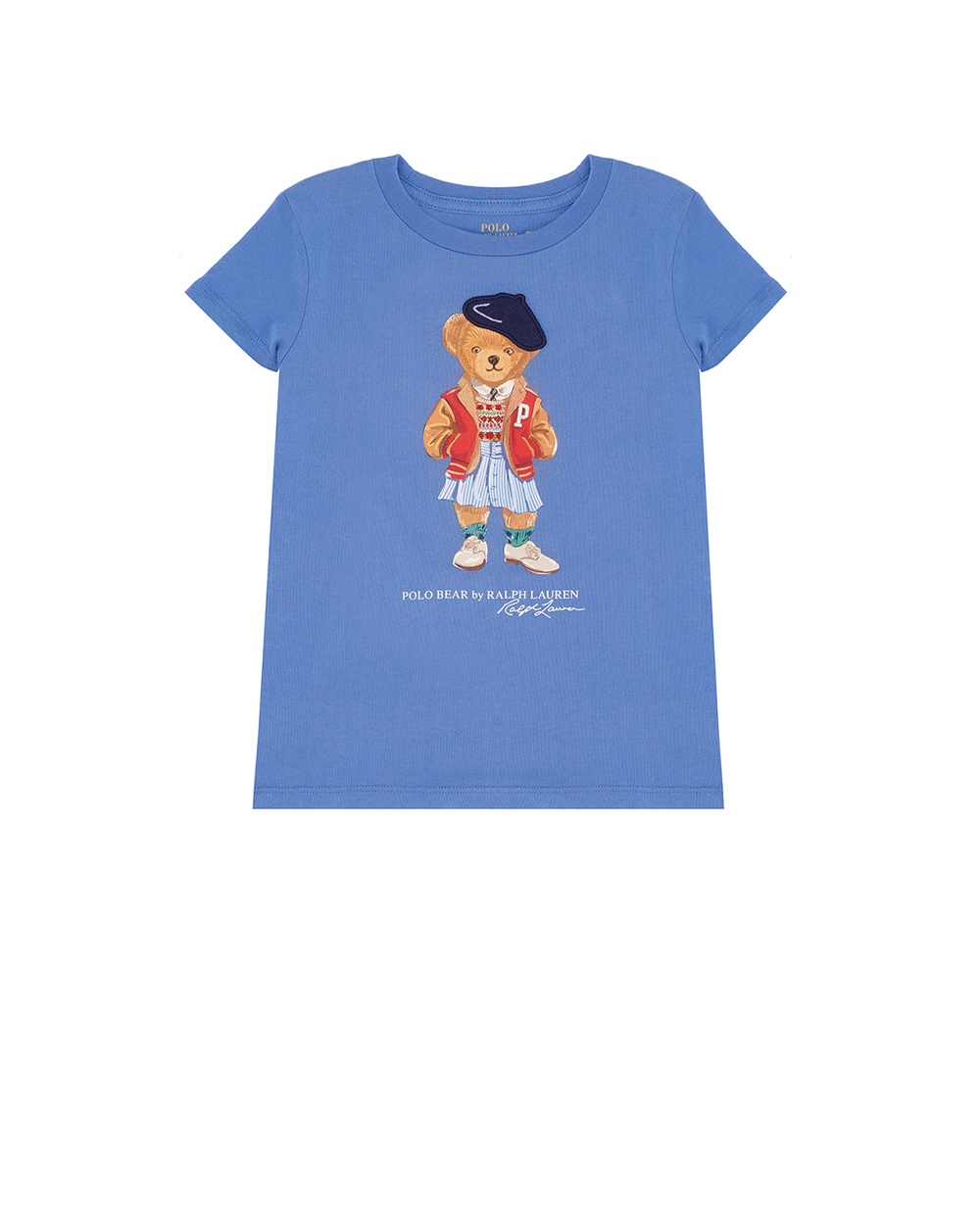Детская футболка Polo Bear Polo Ralph Lauren Kids 312934974001, синий цвет • Купить в интернет-магазине Kameron