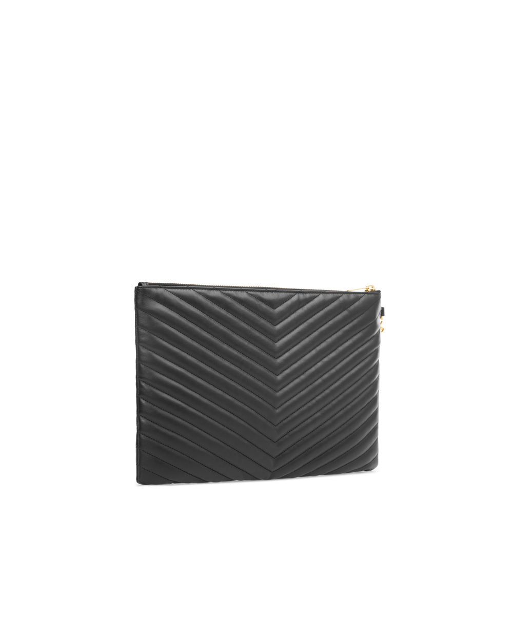 Кожаный клатч Monogram Saint Laurent 413444-CWU01, черный цвет • Купить в интернет-магазине Kameron