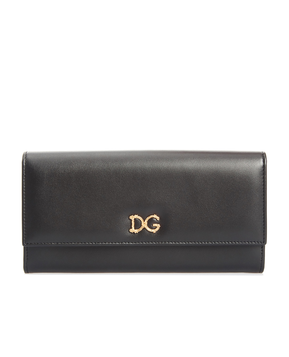 Кожаный кошелек Dolce&Gabbana BI0087-AX121, черный цвет • Купить в интернет-магазине Kameron