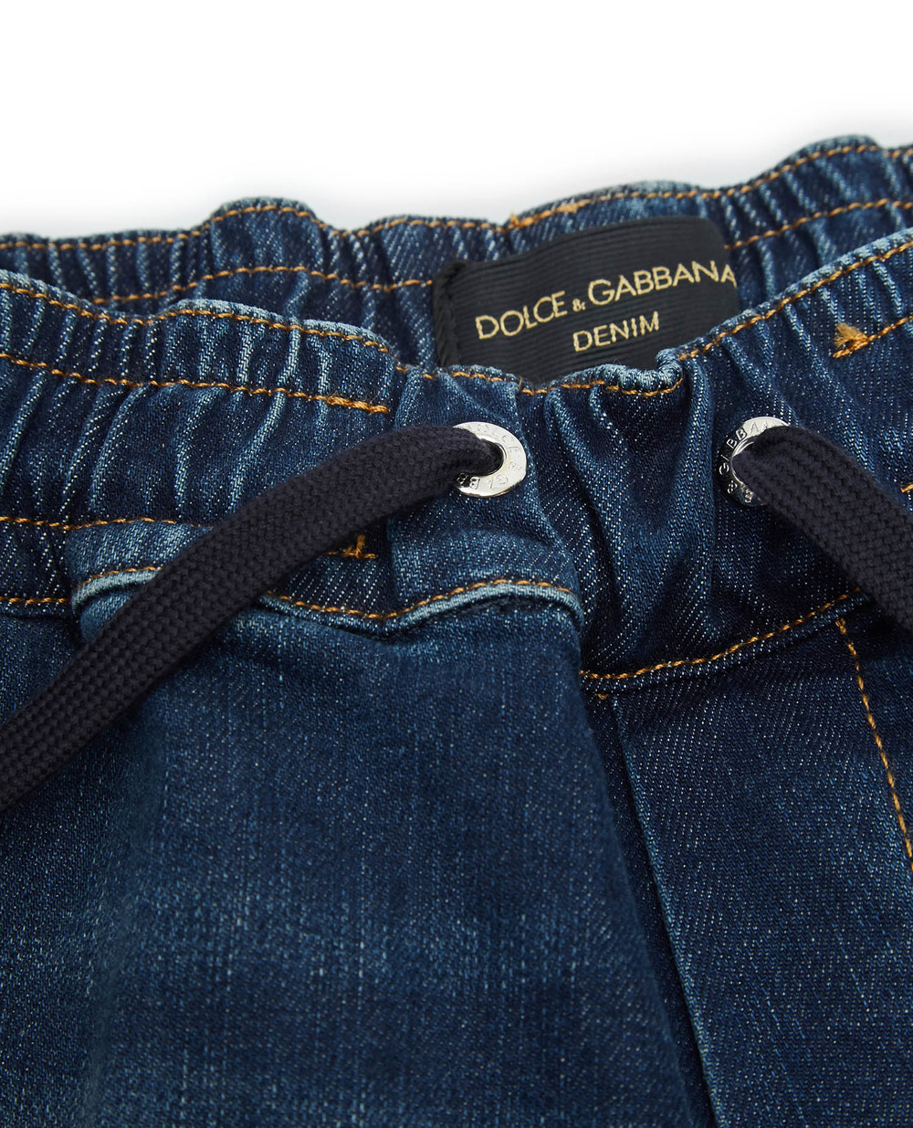 Детские джинсовые шорты Dolce&Gabbana Kids L42Q47-LD952-B, синий цвет • Купить в интернет-магазине Kameron
