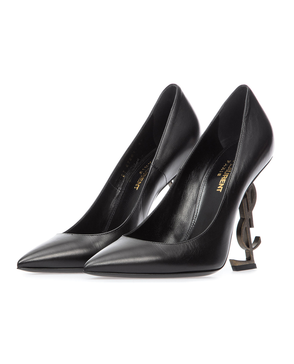 Кожаные туфли Opyum Saint Laurent 472011-AKPTT, черный цвет • Купить в интернет-магазине Kameron