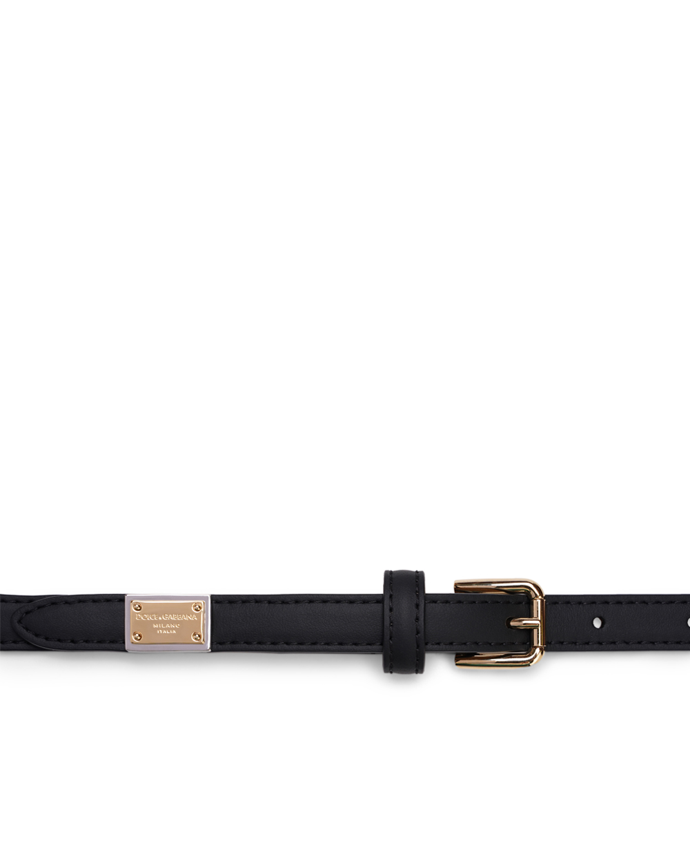 Шкіряний ремінь Dolce&Gabbana BE1611-A1065, чорний колір • Купити в інтернет-магазині Kameron