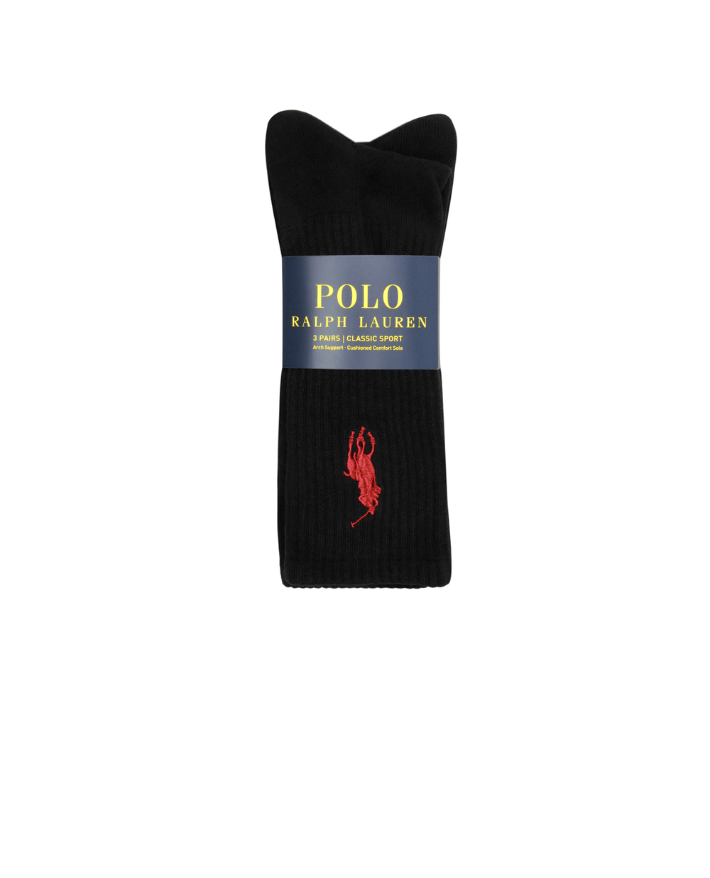 Носки (3 пары) Polo Ralph Lauren 449858064002, черный цвет • Купить в интернет-магазине Kameron