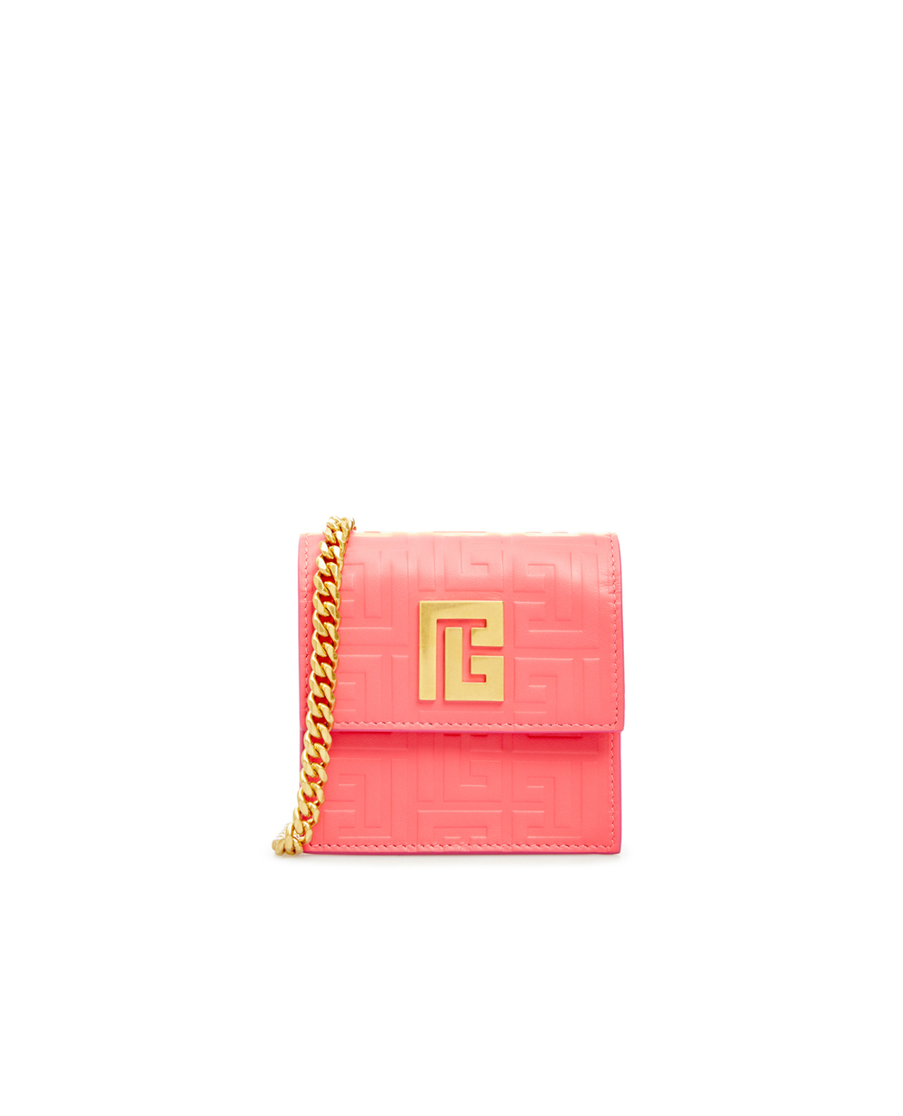 Шкіряна сумка Balmain XN1MF149LESP, рожевий колір • Купити в інтернет-магазині Kameron