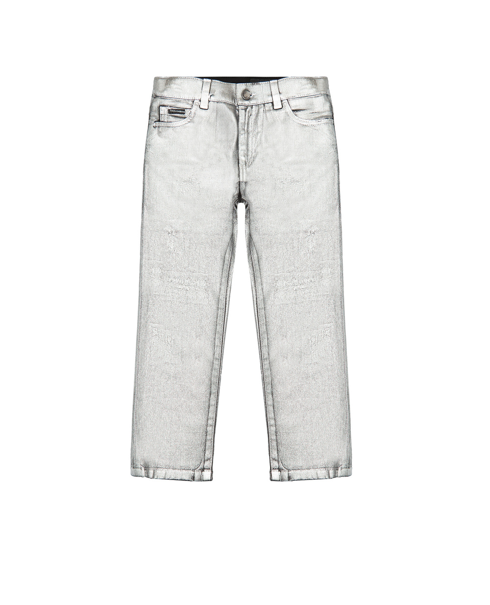 Дитячі джинси Dolce&Gabbana Kids L42F37-LD992-B, срібний колір • Купити в інтернет-магазині Kameron