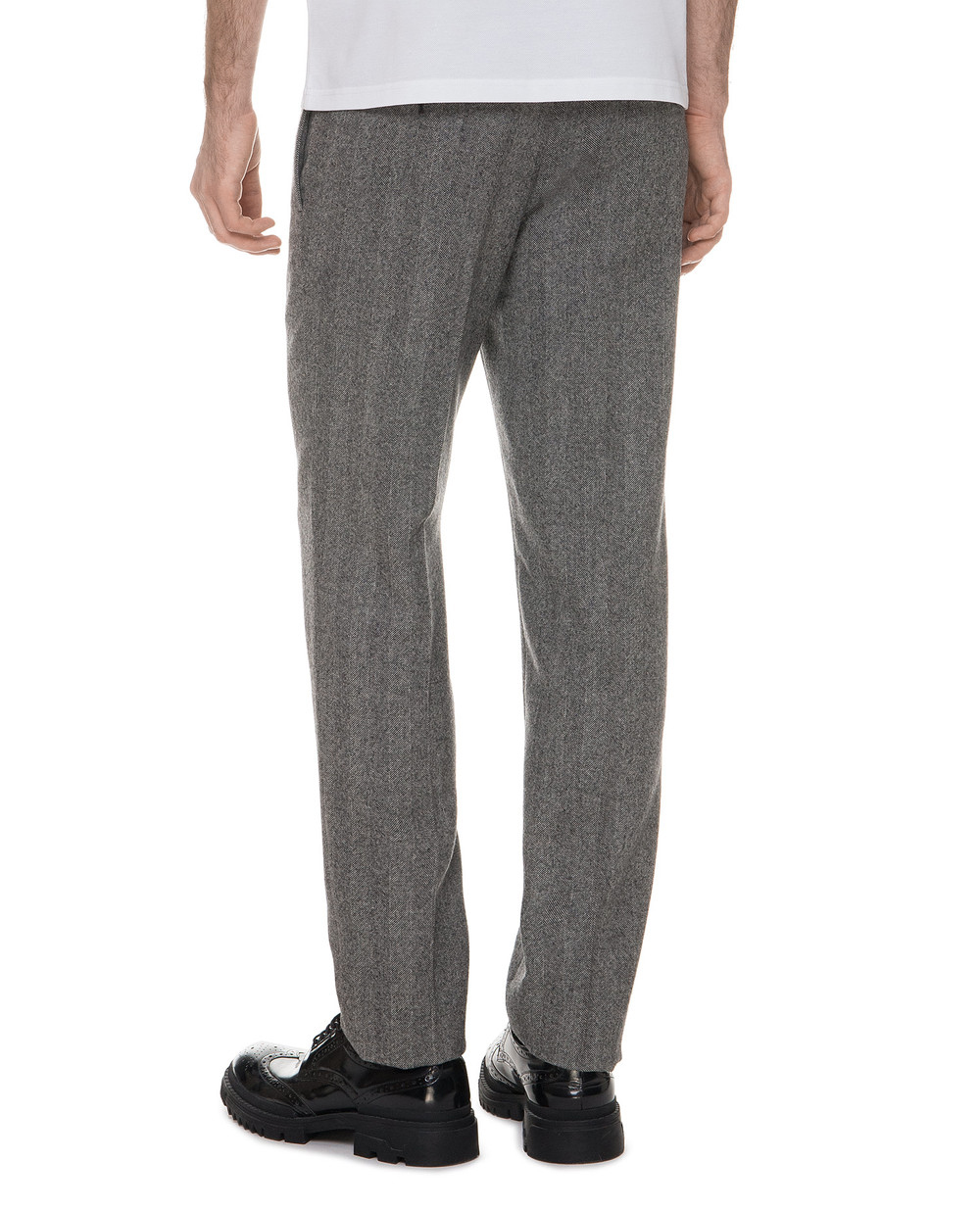 Шерстяные брюки Saint Laurent 460705-Y038R, серый цвет • Купить в интернет-магазине Kameron