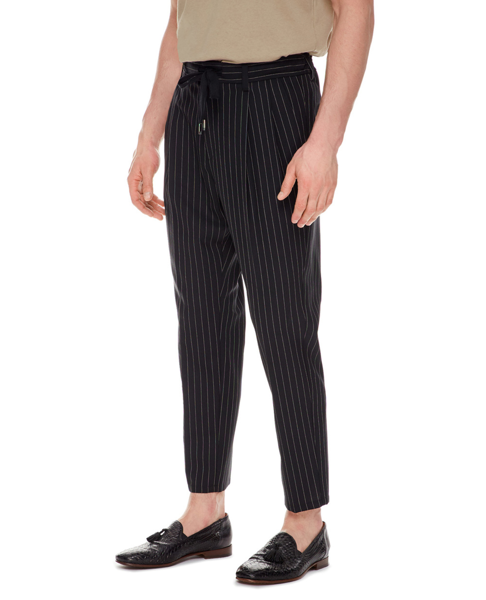Шерстяные брюки Dolce&Gabbana GW08AT-FR2YE, черный цвет • Купить в интернет-магазине Kameron
