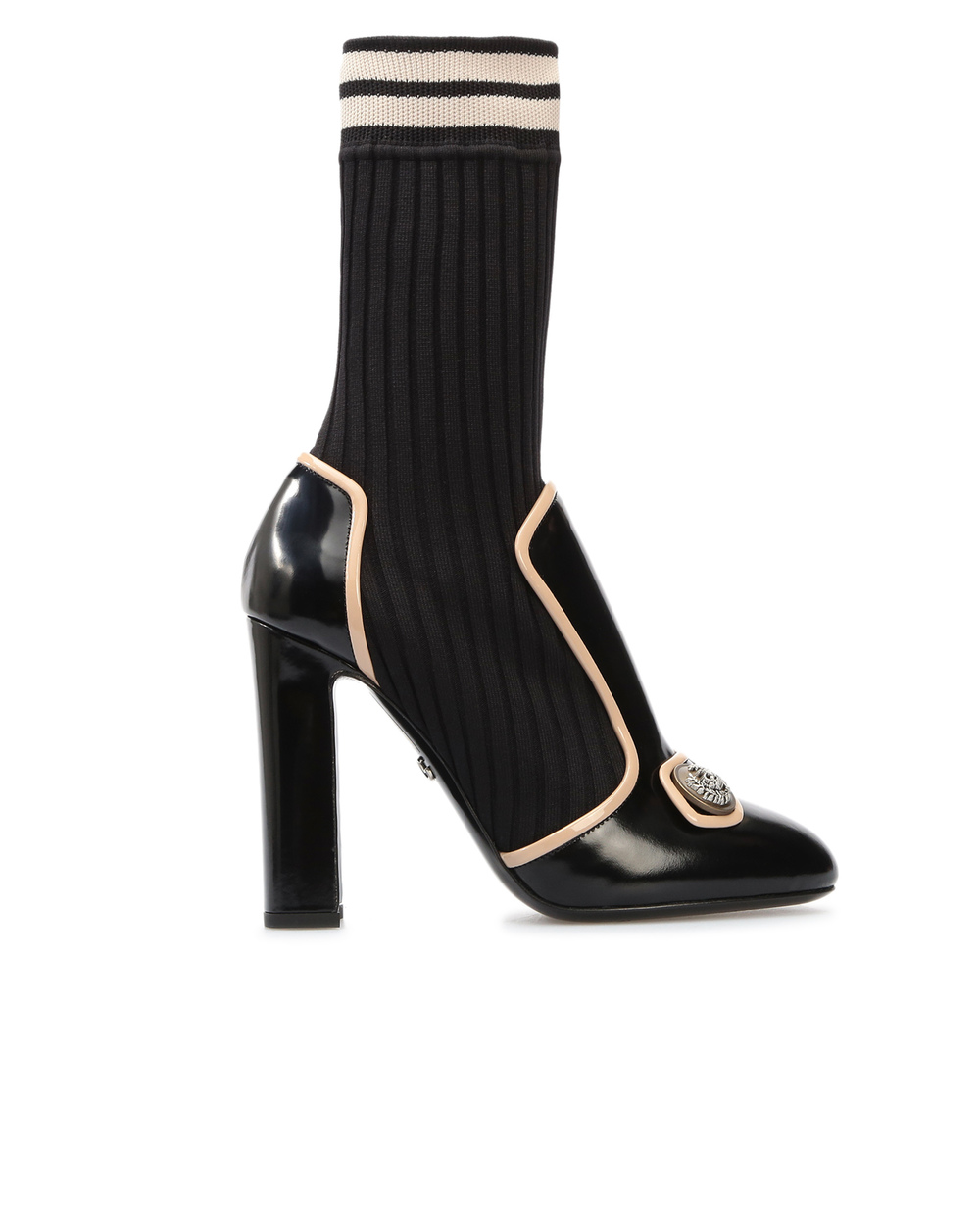 Шкіряні ботильйони Dolce&Gabbana CT0623-AJ853, чорний колір • Купити в інтернет-магазині Kameron