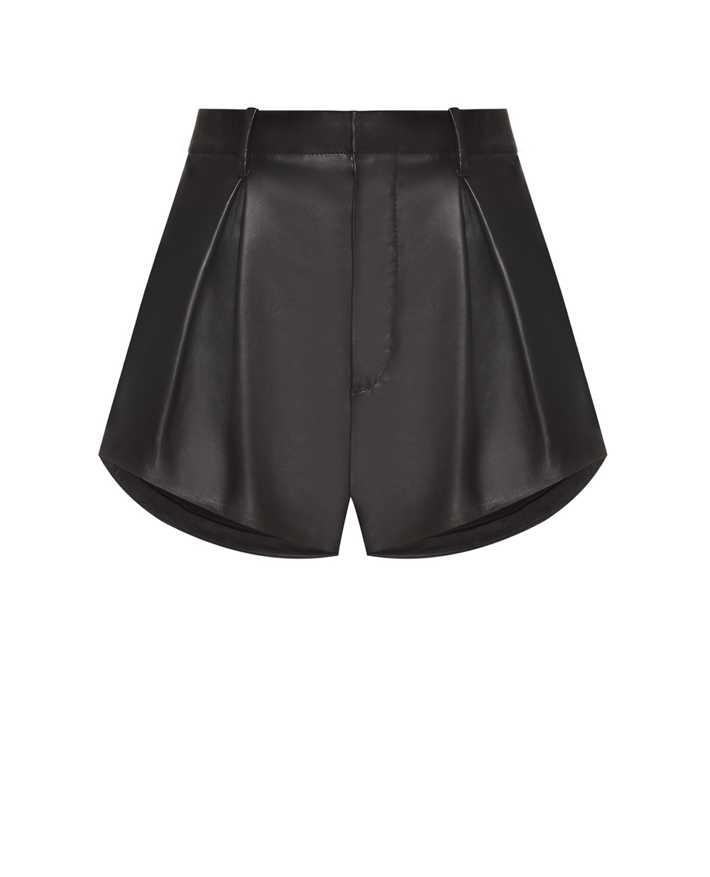 Шкіряні шорти Saint Laurent 648018-YC2ZZ, чорний колір • Купити в інтернет-магазині Kameron