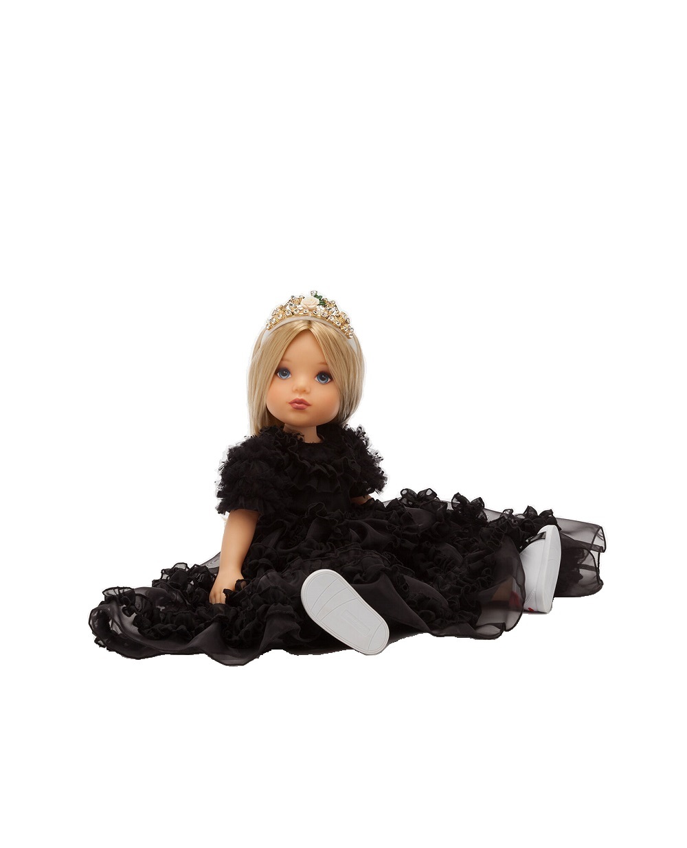 Кукла с платьем из органзы Dolce&Gabbana LCJA20-G7VAY, черный цвет • Купить в интернет-магазине Kameron