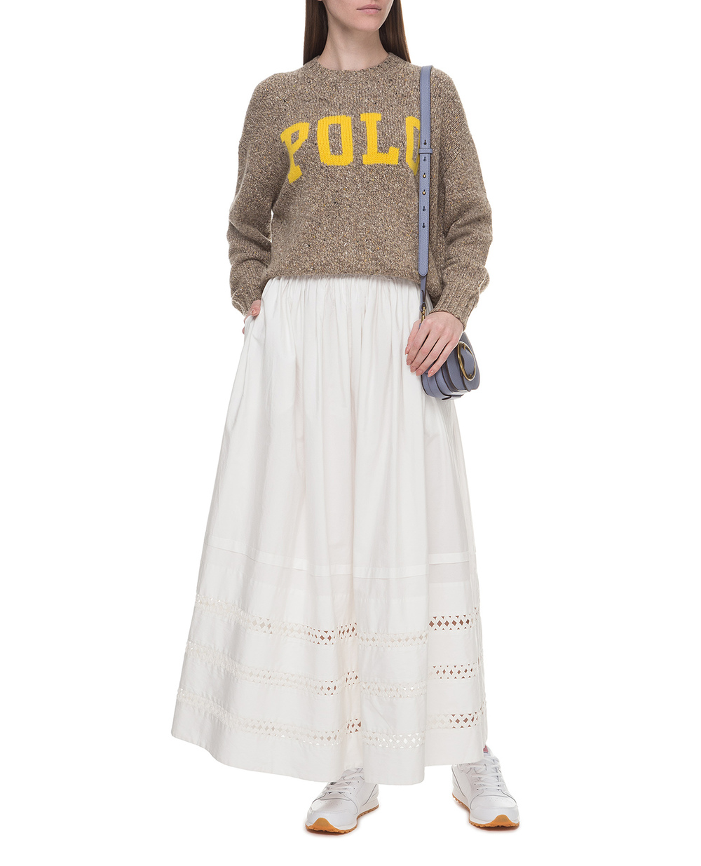 Спідниця Polo Ralph Lauren 211753232001, білий колір • Купити в інтернет-магазині Kameron
