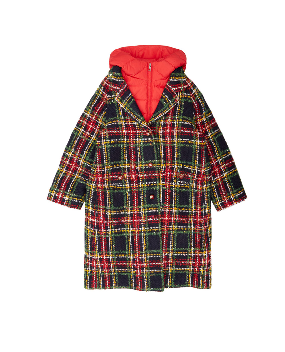 Дитяче пальто Dolce&Gabbana Kids L53C91-G7WXU-S, різнокольоровий колір • Купити в інтернет-магазині Kameron