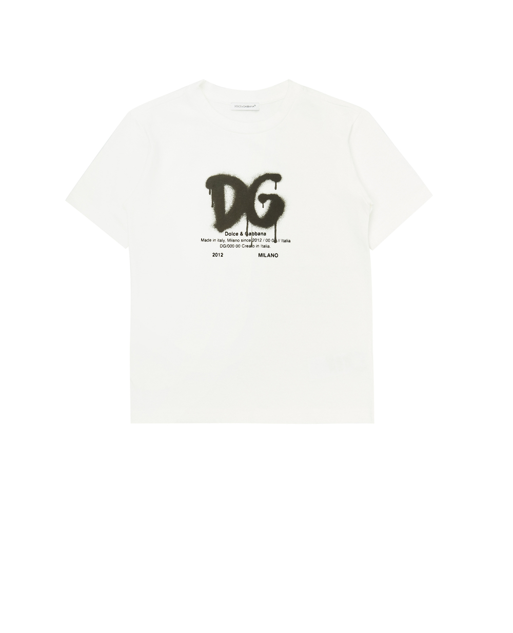 Футболка Dolce&Gabbana Kids L4JTDM-G7A8G-S, білий колір • Купити в інтернет-магазині Kameron