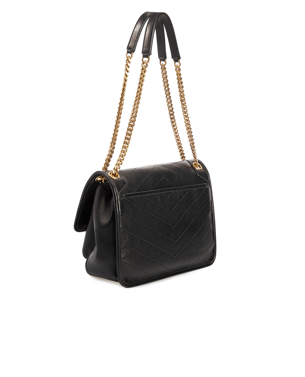 Шкіряна сумка Niki Medium Saint Laurent 633158-1EL07, чорний колір • Купити в інтернет-магазині Kameron