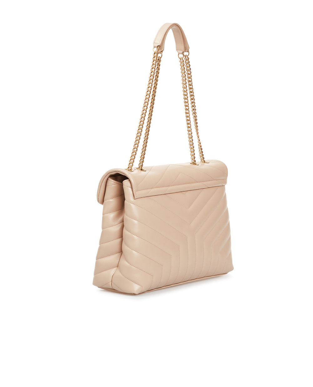 Кожаная сумка Loulou Medium Saint Laurent 574946-DV727-, бежевый цвет • Купить в интернет-магазине Kameron
