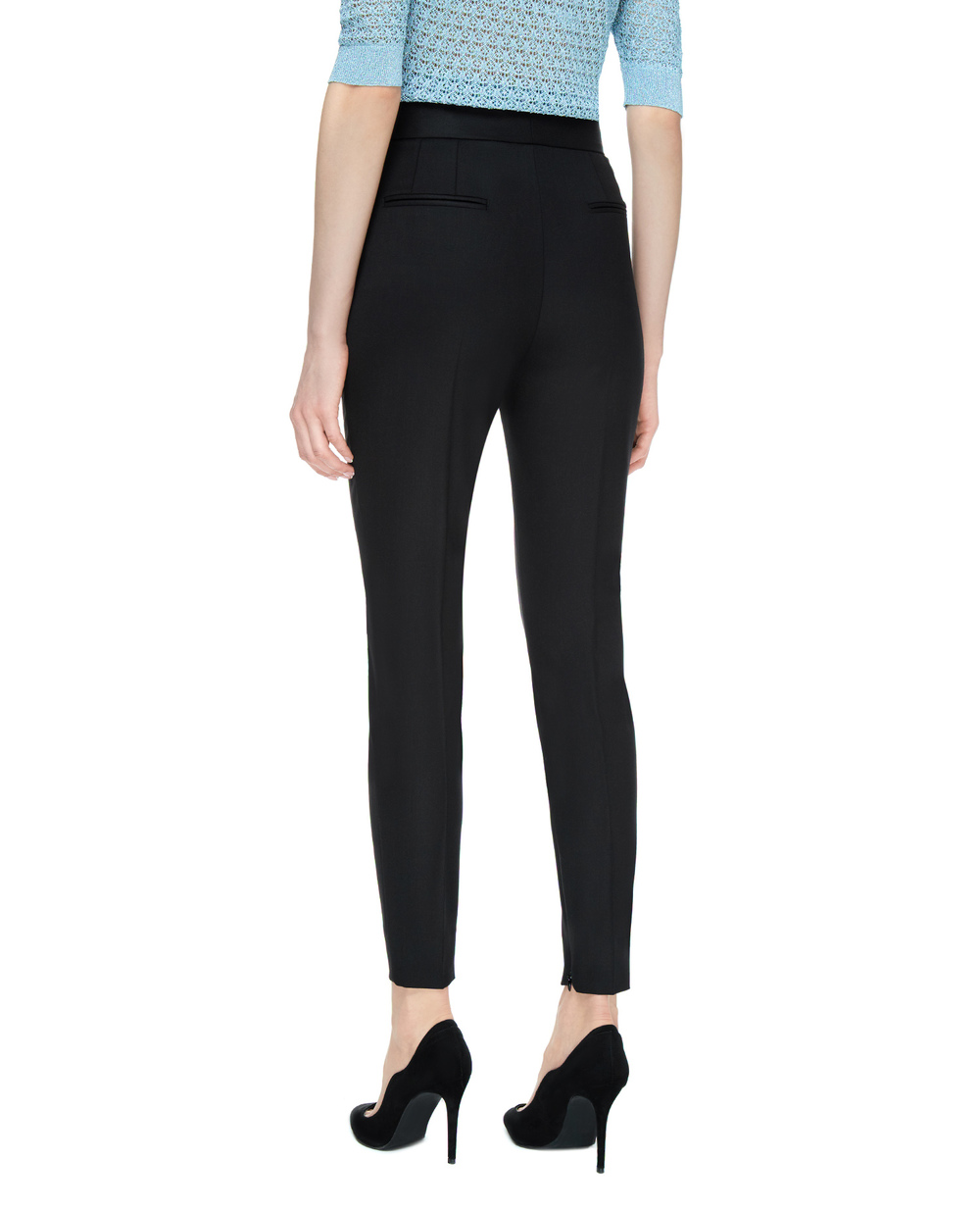 Шерстяные брюки Dolce&Gabbana FTBU0T-FUBE7, черный цвет • Купить в интернет-магазине Kameron
