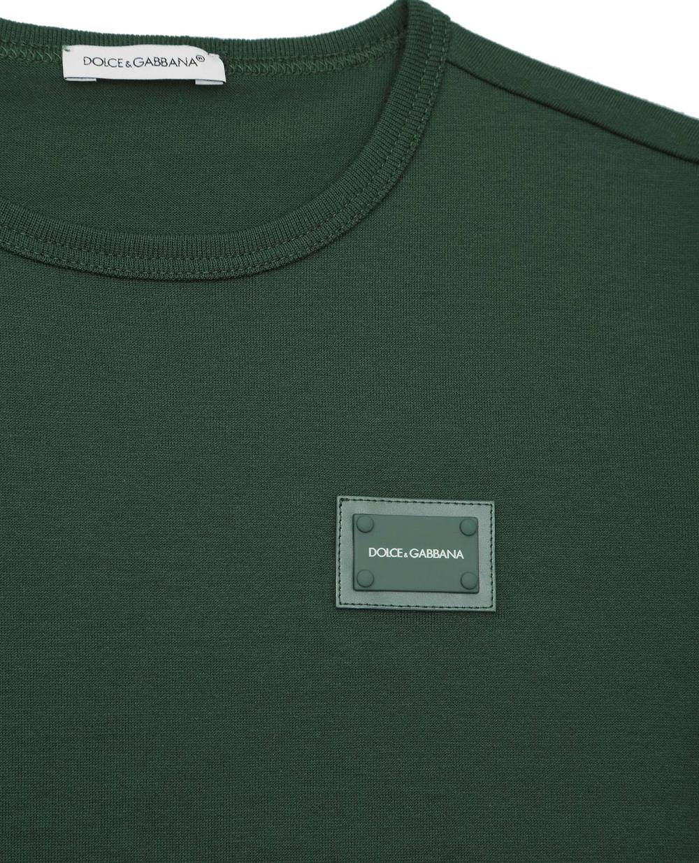 Детская футболка Dolce&Gabbana Kids L4JT7T-G7OLK-B-, зеленый цвет • Купить в интернет-магазине Kameron