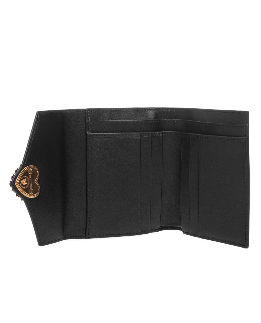 Шкіряний гаманець Devotion Dolce&Gabbana BI1067-AV893, чорний колір • Купити в інтернет-магазині Kameron