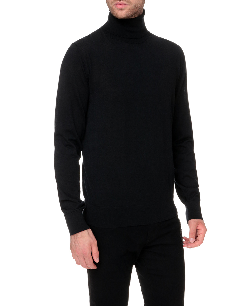 Кашеміровий гольф Dolce&Gabbana GXB00T-JAW2O, чорний колір • Купити в інтернет-магазині Kameron