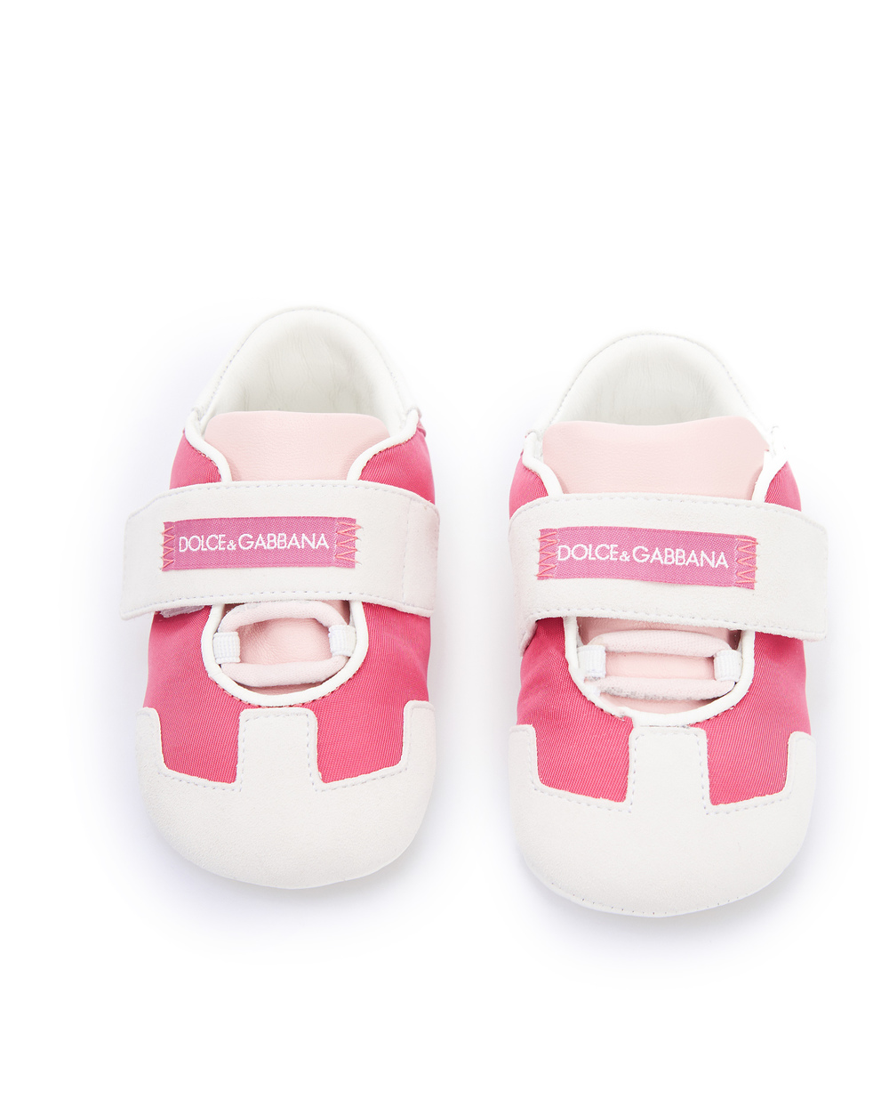 Дитячі пінетки Dolce&Gabbana Kids DK0133-AO994, білий колір • Купити в інтернет-магазині Kameron